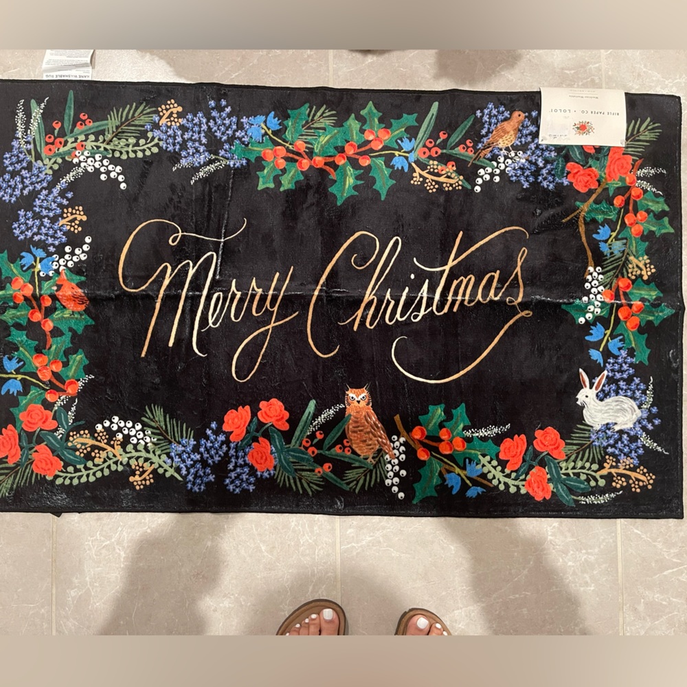 Merry Christmas Rifle Paper Co x Loloi Rug